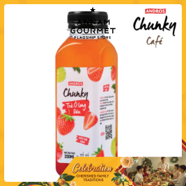 Andros Chunky Strawberry Oolong Tea (330ml)