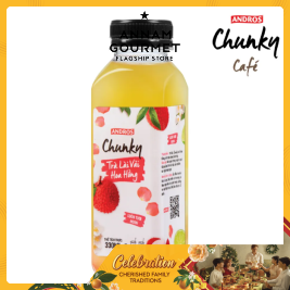 Andros Chunky Lychee Rose Tea (330ml)