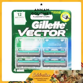 Gillette Razor Blade Vector Plus 4 (Pcs)