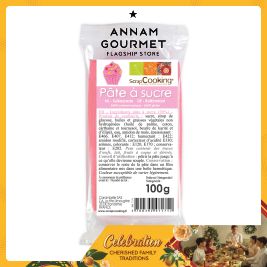 ScrapCooking Sugar Paste Bag Pink 100g