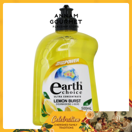 Earth Choice Lemon Burst Concentrate Dishwashing Liquid (500ml)