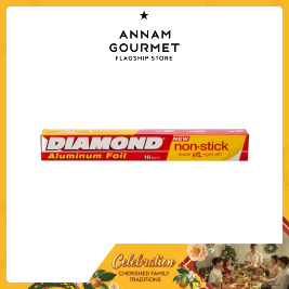 Diamond Aluminium Foil 30.4cmx5m - Non-Stick