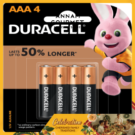 Duracell Coppertop Alkaline AAA4