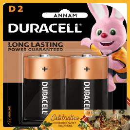 Duracell Coppertop Alkaline D2
